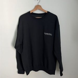 Black Grey Richard Mille Luxury Watch Racing Team Formula 1 Embroidery Crewneck